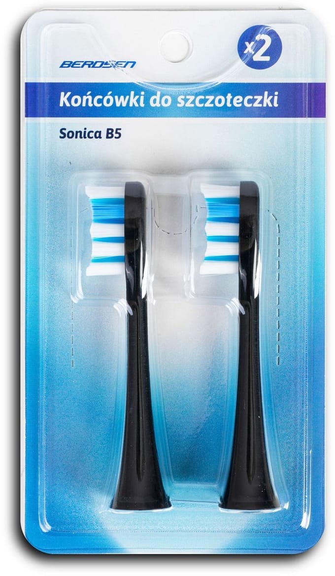 Berdsen B5 Reserveborstels - 2 stuks - Voor Sonic Tandenborstel - Wit