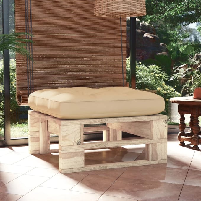vidaXL - Tuinhocker - pallet - geïmpregneerd - grenenhout