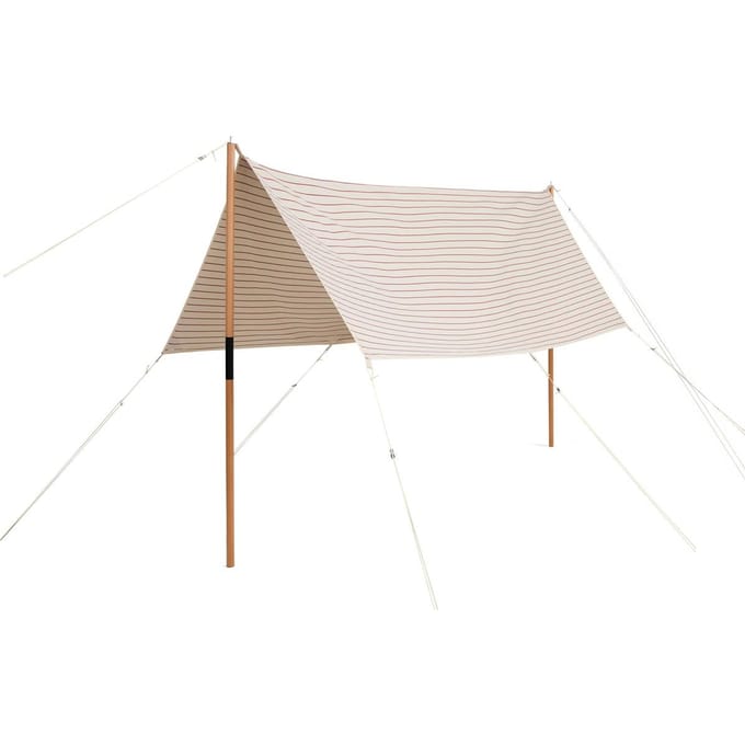 HAY Buitenzonwering - beige met rode streep