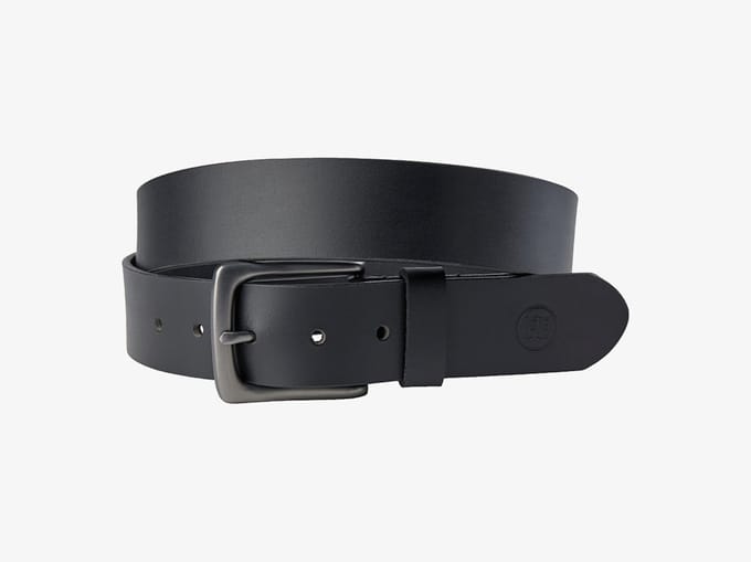 Engel Leren Riem Zwart - 130cm