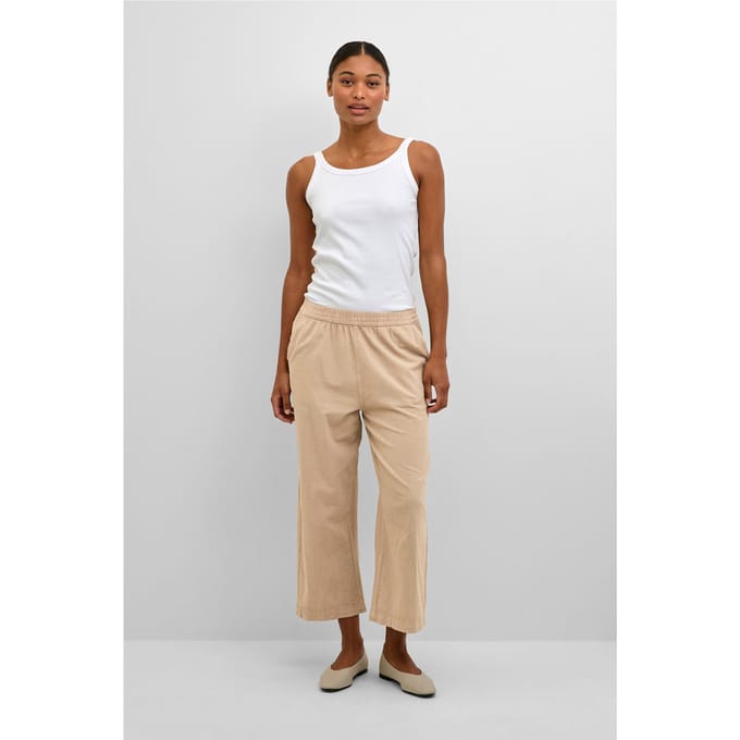 Casual broek Loose fit Classic Sand