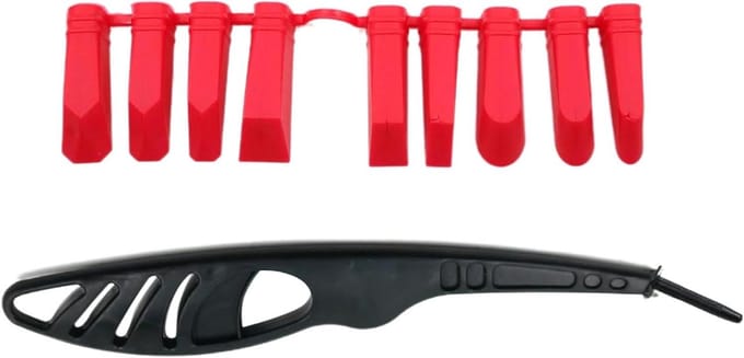 Kit Verwijderaar - Voegenspatel Set - Kit Werk - 9 Delig - 22.3cm - Grijs