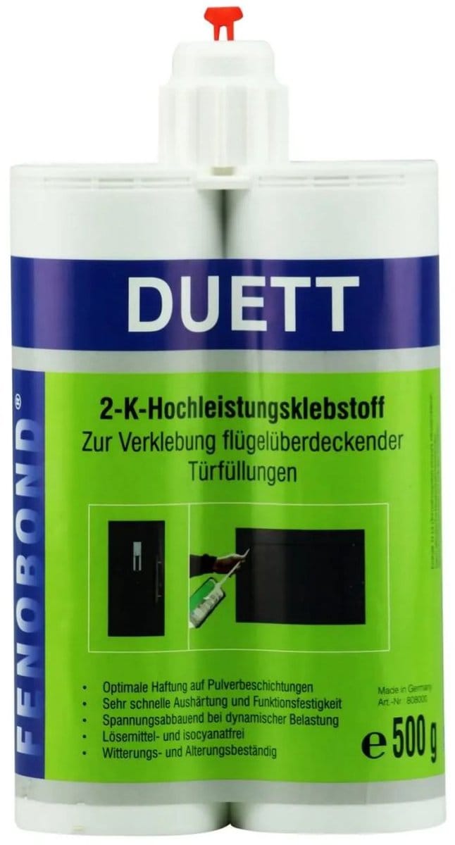 2 componentenlijm, 2k lijm, sterke lijm, 2 x 190 ml/500 g, industriële lijm