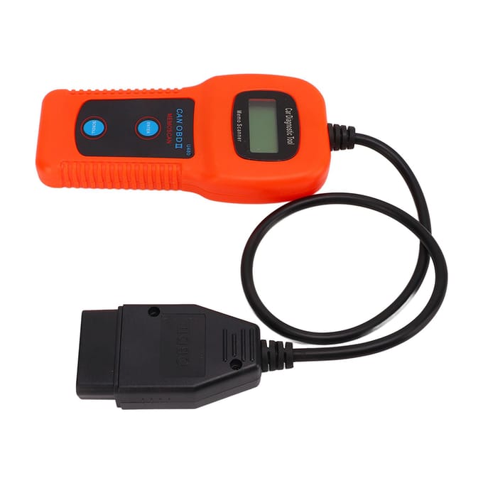 U480 Auto OBD2 Diagnostische Scanner LCD Display 10‑12V DC Universele Motorcode Lezer Tool red