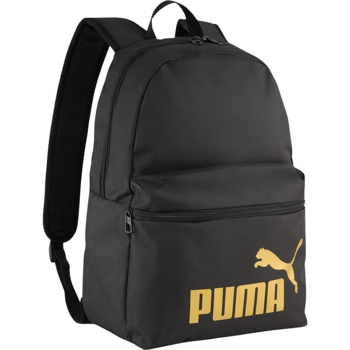 PUMA PUMA Phase Backpack Unisex Tas - PUMA Black-Gold-No.1 Logo