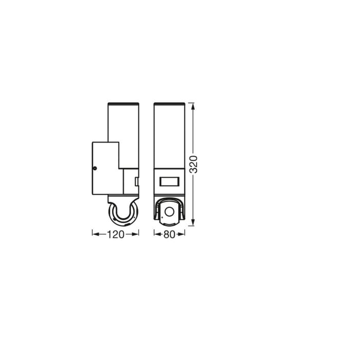 Osram SMART+ Wall with camera 900lm 16W/830 IP44 WiFi