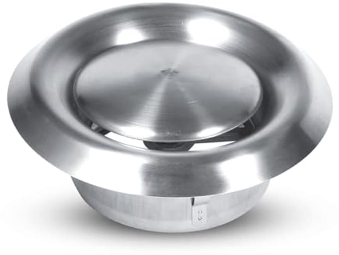 Verstelbare Ronde Ventilatie Outlet - Muur en Plafond Air Vent 100 mm