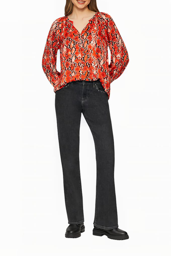 s.Oliver  Blouse Orange Taglia: 36 | Maglie a manica lunga Outlet | Donna | Arancione