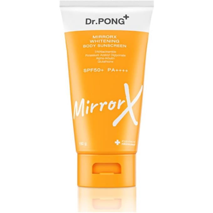 Dr.PONG+ MirrorX Whitening Body Sunscreen SPF50+ PA++++ 150 ml. x 1 / 3 pcs 150 ml. x 3 pcs