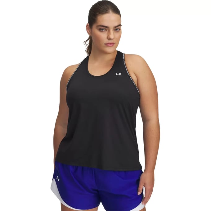 Under Armour Tech Knockout Tank Dames Sporttop - Zwart