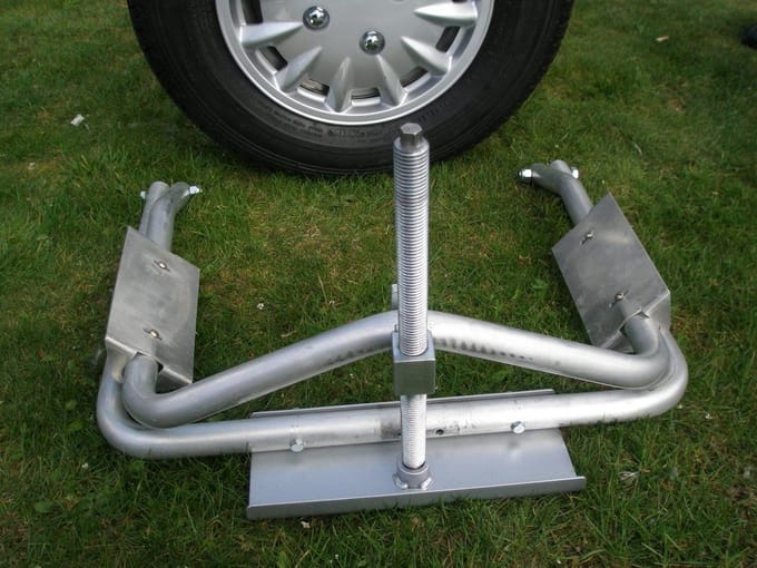 Milenco Aluminium Leveller - voor caravan & camper - 1000 kg per wiel - zilver
