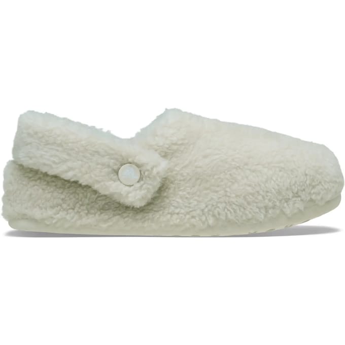 Crocs Classic Cozzzy Polyester Dames Slippers in Stucco