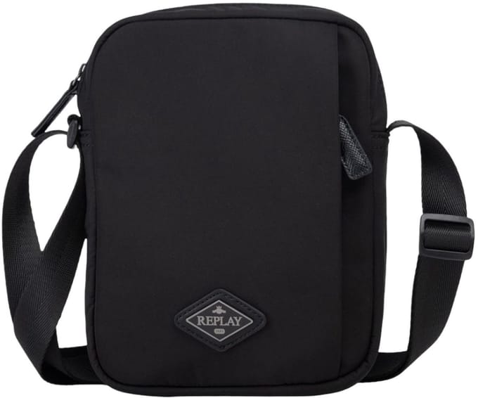 REPLAY schoudertas Reporter Bag Black zwart