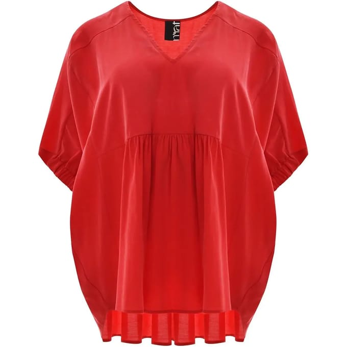 V-hals Fluid Blouse Dames Mat Fashion Modal