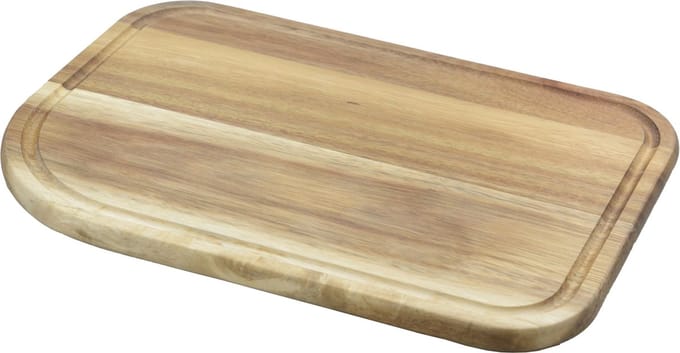 Point-Virgule snijplank met sapgeul - acaciahout - 30x19.5x1.5cm