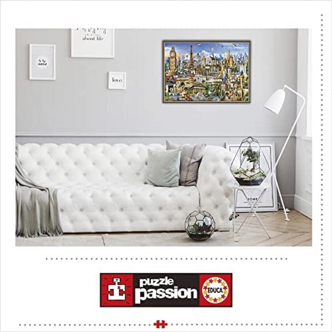 Educa Borrás 17697 Symbole Von Europa Educa Borras Europe Landmarks 2000 Piece Jigsaw Puzzle, Multi, Standard Size