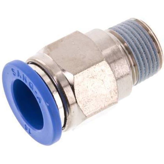 14mm x R3/8'' Messing/PA 66 Insteekfitting Buitendraad NBR