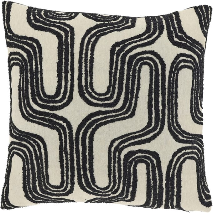 Unique Living - Sierkussen Jorina 45x45cm - Black