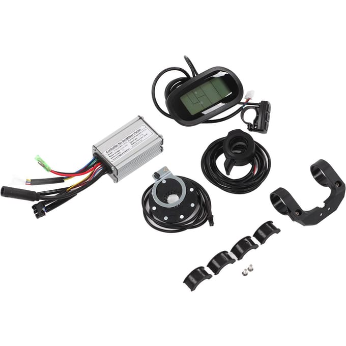 15A 36V 48V 250W Borstelloze Motor Controller LCD6 Display Paneel Kit Lithium Batterij Modificatie Controller voor Elektrische black