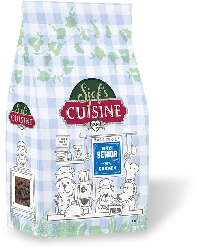 Sjef's Cuisine Senior Maxi Kip - Hondenvoer - 12.5 kg