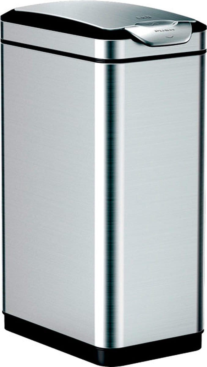 EKO - Tina Touch 30 liter - Stainless steel Plastic - mat RVS - Prullenbak