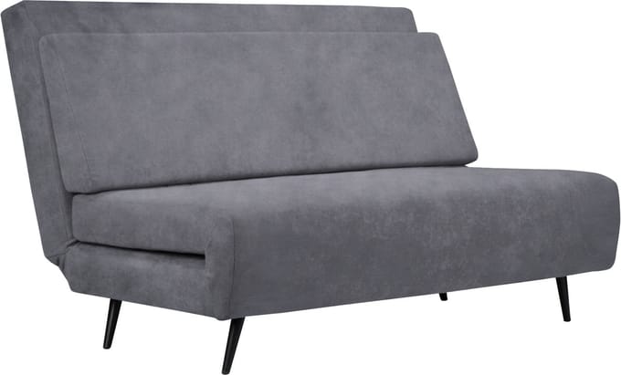 Mallory-Opklapbed - Antraciet Fluweel