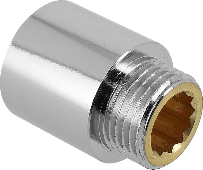 Bonfix kraanverlengstuk 3/8 bi.x 20 mm, bu, chroom