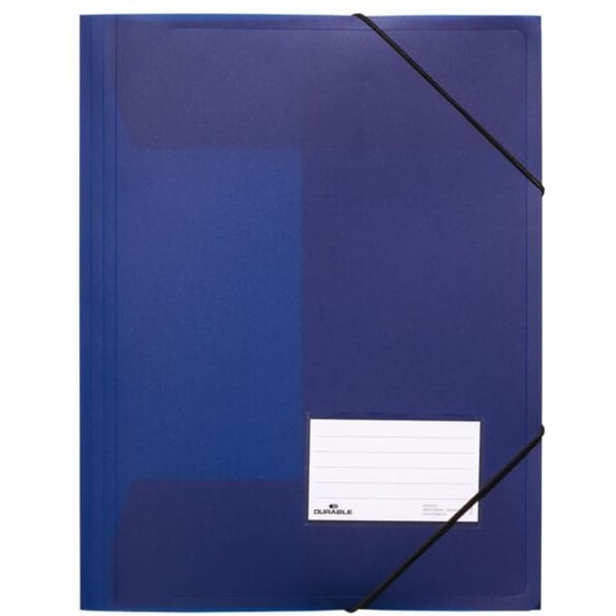 DURABLE hoekspanmap, DIN A4, PP, blauw