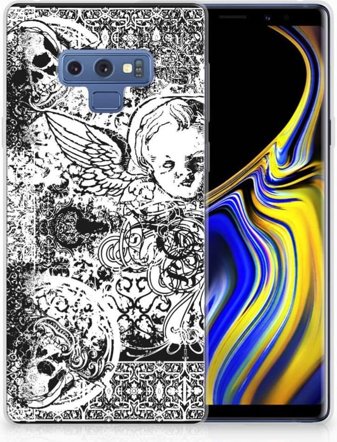 Silicone Back Case Samsung Galaxy Note 9 Skulls Angel