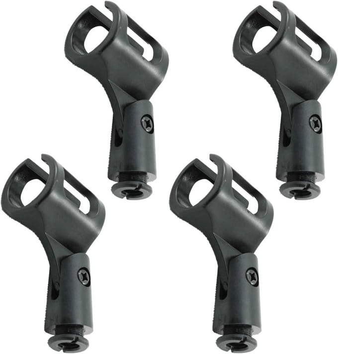 2 Stuks Universele Verstelbare Microfoonhouder Clip voor Handheld en Condensatormicrofoons