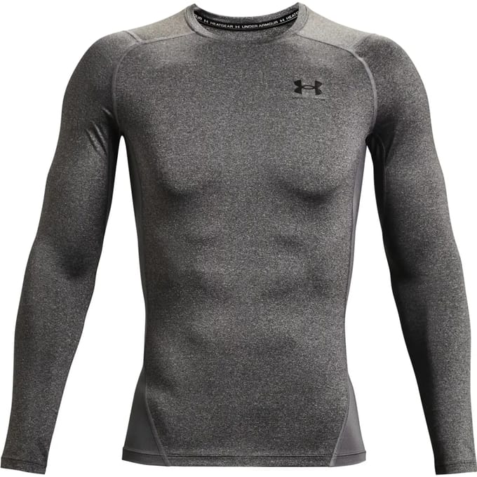 Under Armour Heatgear Comp Longsleeve Heren-Antraciet,Zwart