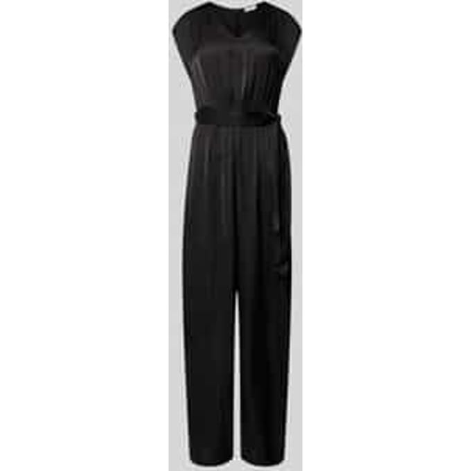 regular fit jumpsuit met tailleriem om te strikken