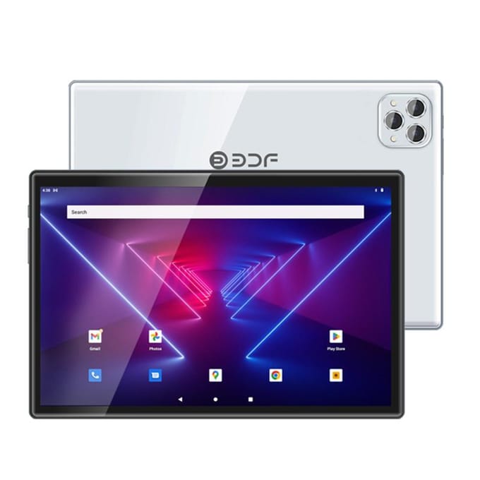 BDF Pro tablette 10.4 pouces 8 go RAM 256 go ROM Android 12 dix cœurs 3G 4G LTE Internet WiFi Internet BT Version mondiale Tab keyboard cover grise