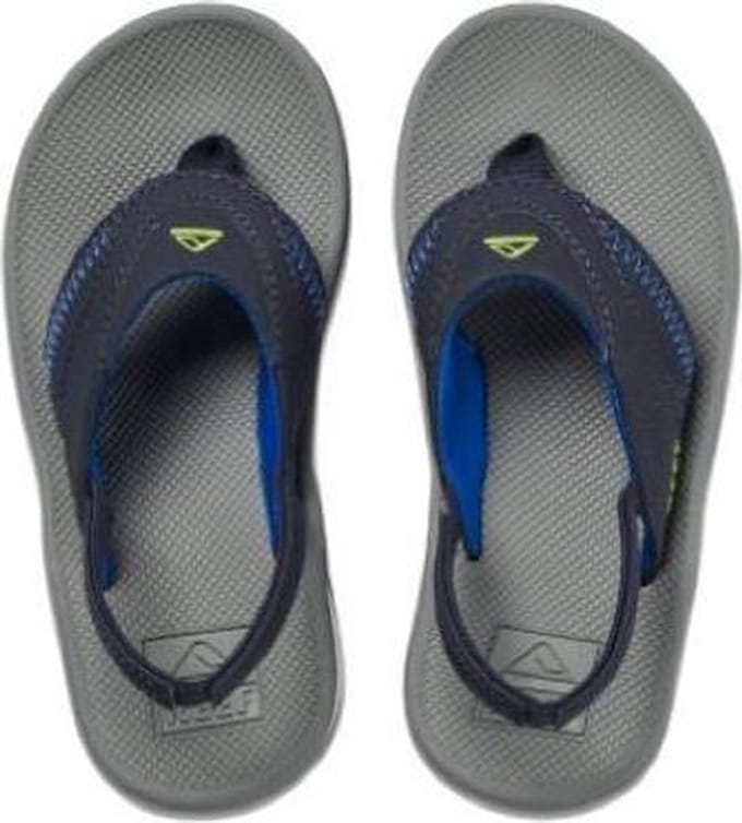 Reef Little Fanning - Maat 19.20 - Jongens Slippers - Navy/Lime