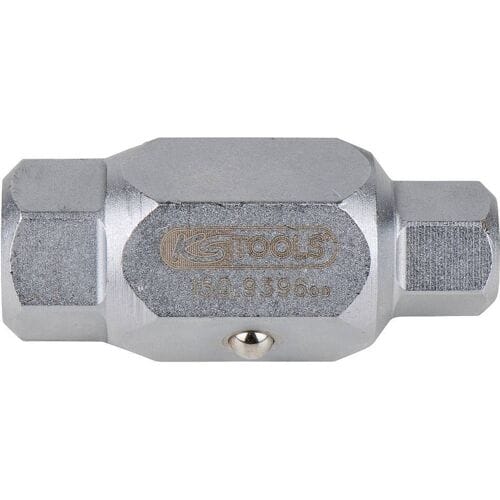 KS Tools 150.9396 Stekkernoten voor olieaftapschroeven, 6-kant, 17 mm x 1/2