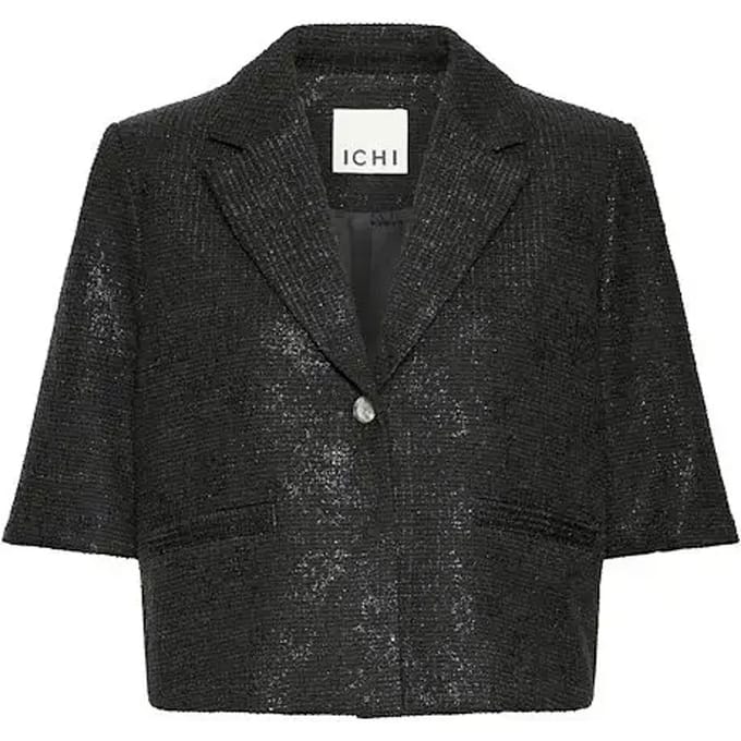 Ichi IHKATE GLEAM BL Dames Blazer/colbert - Black