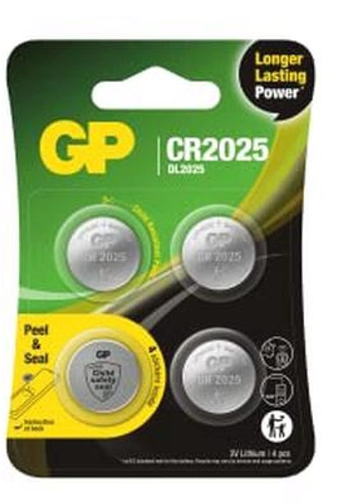 Set van 4 Lithium Knoopcellen CR2025 - Lange Levensduur 3V