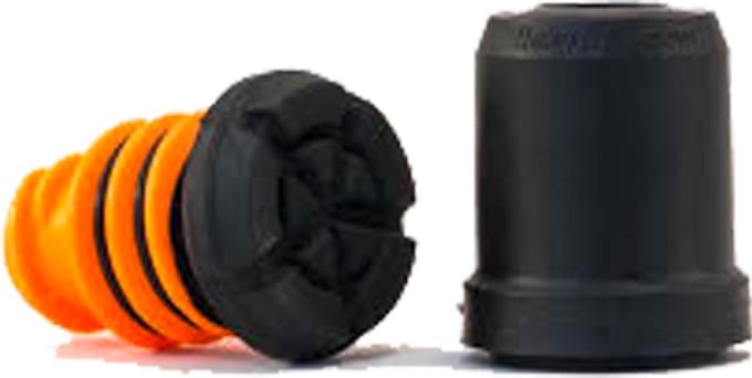 Flexyfoot stokdop   - 25 mm zwart