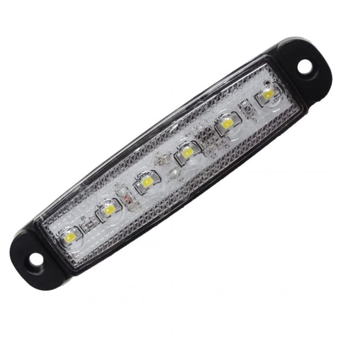 Markeringslicht - Ledson - 3.8 - 9.6cm - Superdun - Helder - Wit - 12V-24V