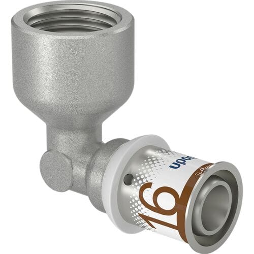 Uponor S-Press Plus pers schroefbus haaks 90deg 1/2"x16mm