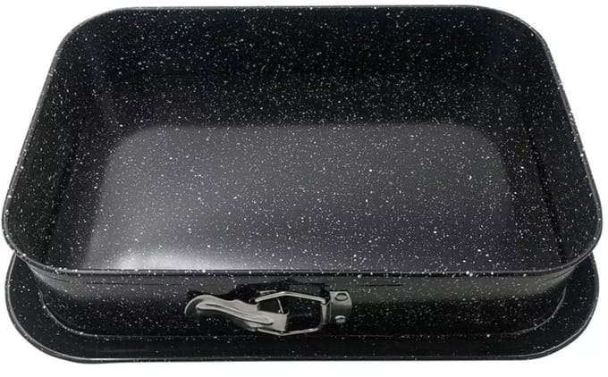Kinghoff - Rechthoekige Bakvorm - Afneembare Rand - 39x27cm - Antiaanbaklaag