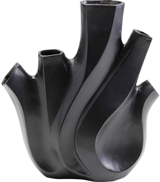 Vaas Flame zwart 29cm Kare Design