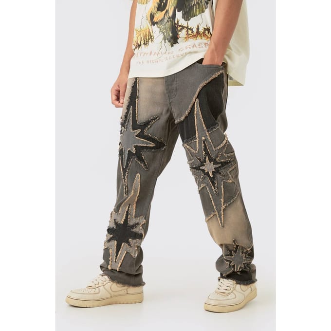 Relaxed Rigid Star Cut & Sew Jeans in Bruin | Brown | Size 36R