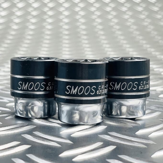 Dop 12-kant - Dopsleutel - Auto Motor Onderhoud - 3 Stuks Set - 23 mm - Zwart