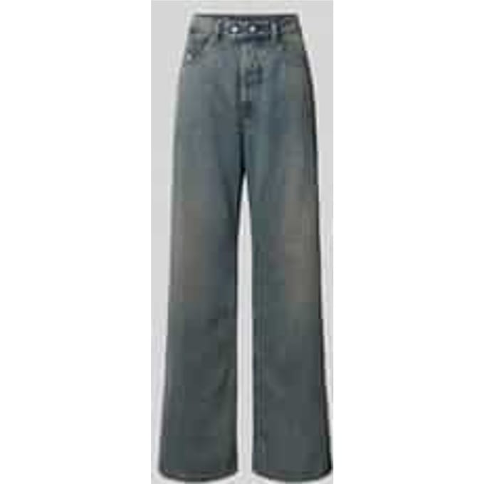 Wide fit jeans met 5-pocketmodel