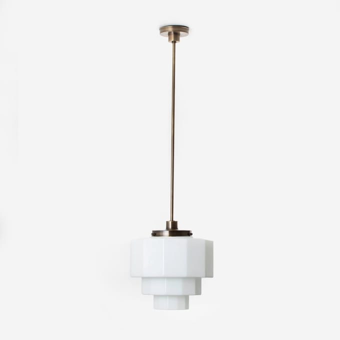 Hanglamp Dodecagon 20's Brons - Art Deco Trade