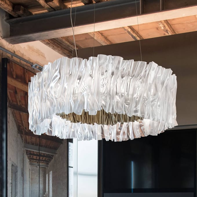 Slamp Accordéon LED hanglamp goud 3.000 K