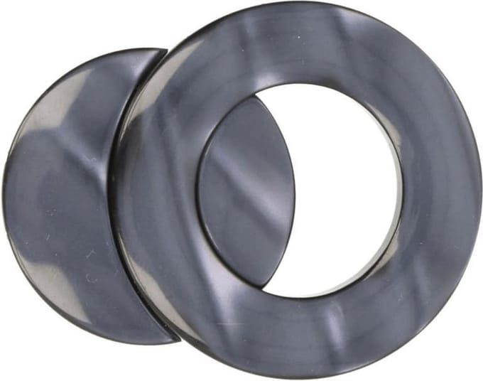 Magnetische vestsluiting grijs