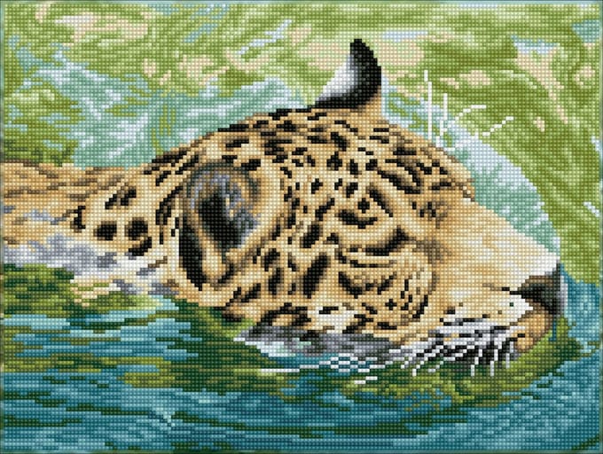 DIAMOND DOTZ Jungle Prince - Diamond Painting - 17.595 Dotz - 41x31 cm