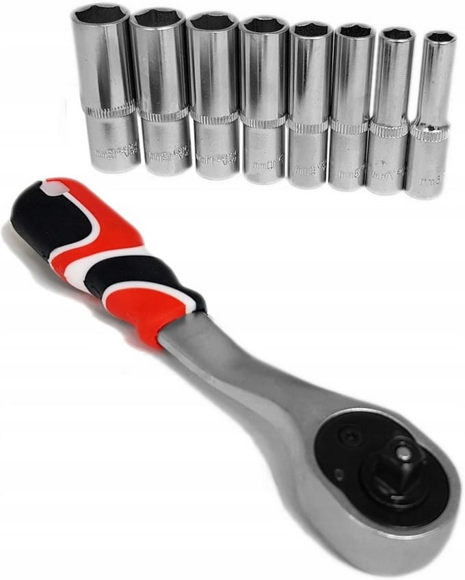 Yato Lange Dopset 1/4" 6-13mm met Ratel